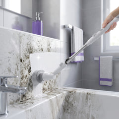 Cordless Dual-Speed Power Scrubber with 4 Brush Heads