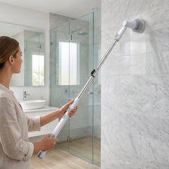 Cordless Dual-Speed Power Scrubber with 4 Brush Heads